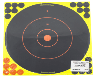 Birchwood Casey Shoot-N-C 12” Bull’s Eye Target include repair pasters